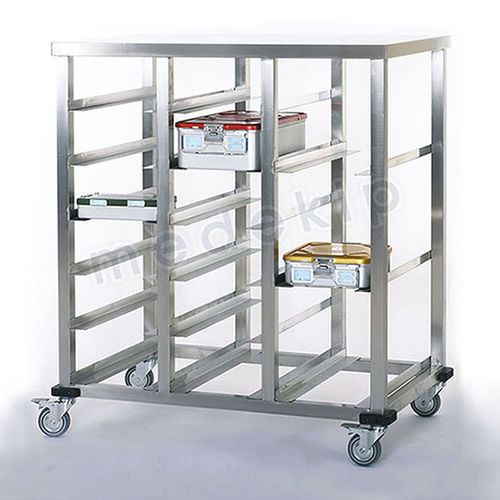 Sterilization container trolley - MED 1600 - Medekip Medical - for general purposes / transport / stainless steel