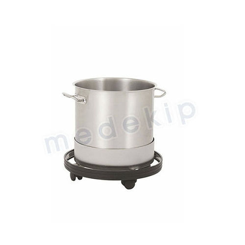 Stainless steel waste bin - MED 1650 - 1651 - Medekip Medical - on casters