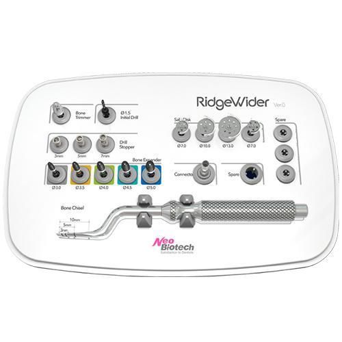 Dental implant surgery instrument kit - Ridge-Wider - Neobiotech - dental surgery