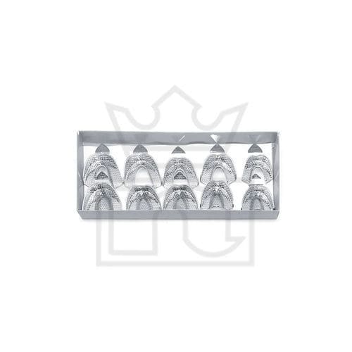Partial denture dental impression tray - 116-0920 - Nadir & Co - perforated