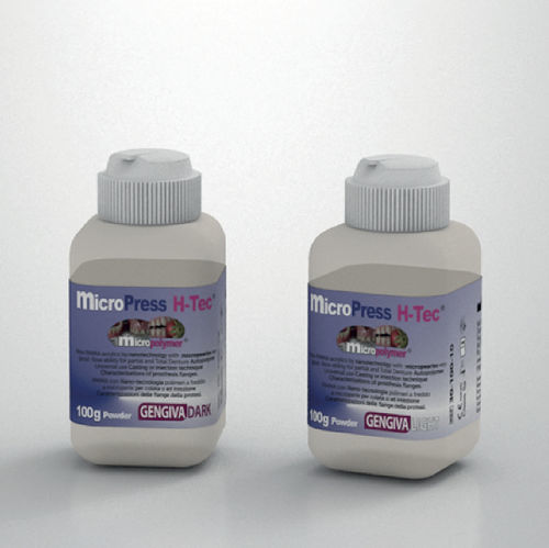 Resin dental material - microPress H-Tec ® - megadental italia - gingival / for dental prostheses / powder