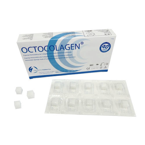 Sponge hemostatic agent - Octocolagen ® - Laboratorios Clarben S.A. - dental surgery