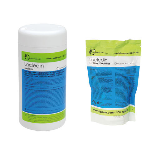 Floors ans surface sanitazing wipes - Lacledin® - Laboratorios Clarben S.A. - pack of 100