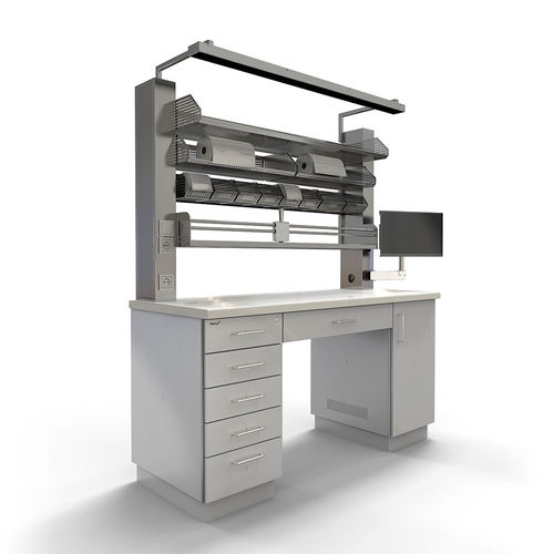 Work table - MPT-107 - PALOMA - medical instrument packing / rectangular / fixed