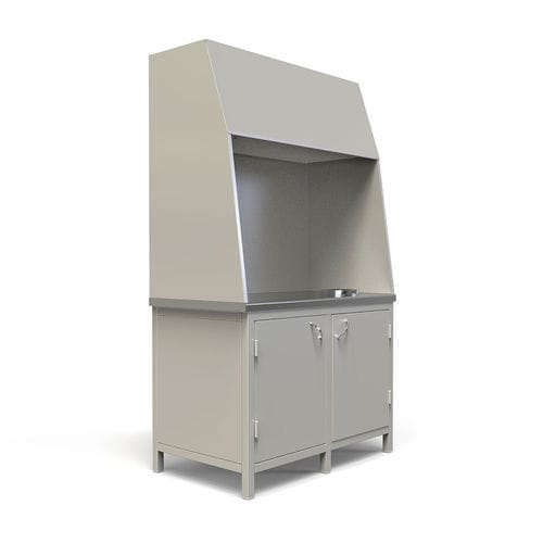Laboratory fume hood - FHS-301-S - PALOMA - floor-standing / electrostatic / stainless steel
