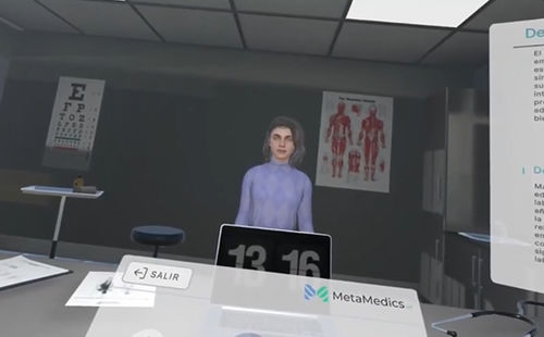 Communication simulator - MetaMedics - for general care / training / virtual reality