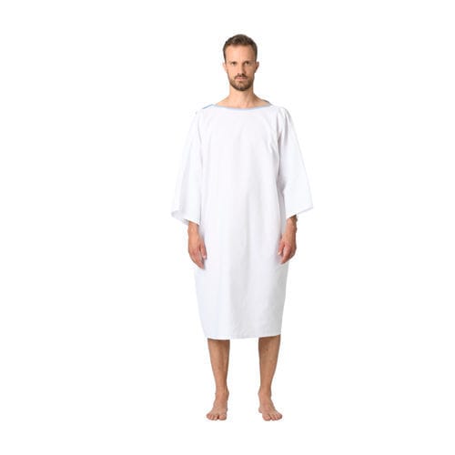 Patient gown - LAMBDA 4BP - Bastié - unisex / white