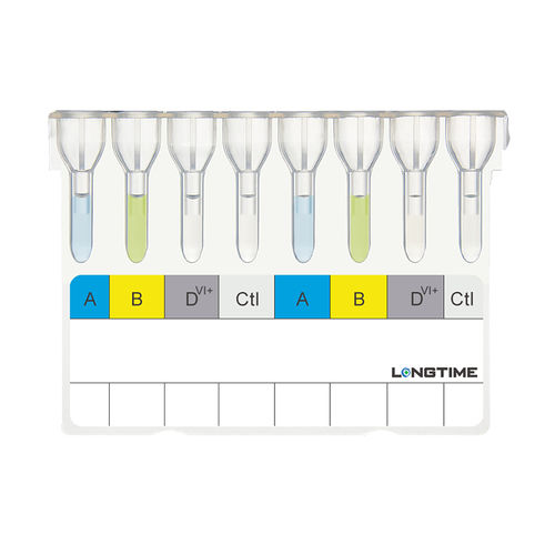Blood typing test kit REF76503 Zhuhai Longtime Biological