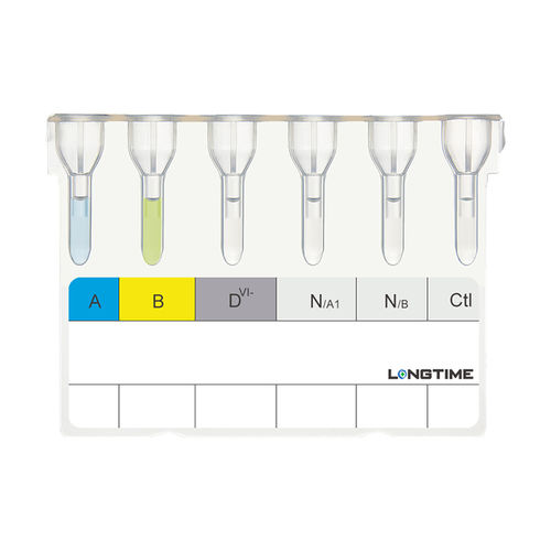 Blood typing test kit - REF-76516 - Zhuhai Longtime Biological Technology Co., Ltd.