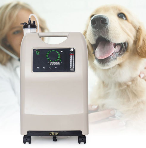Veterinary oxygen concentrator - OLV-10S - Olive - on casters / portable / 1-tank