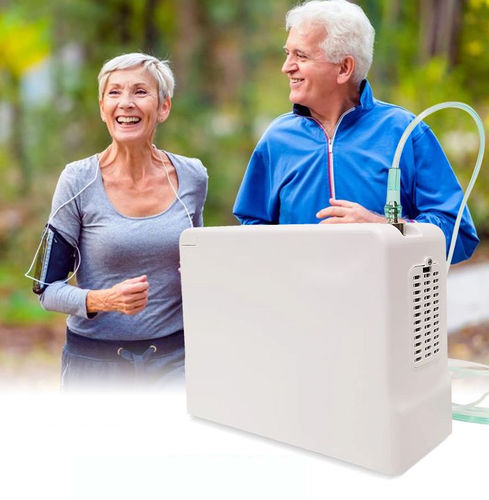 Home care oxygen concentrator - OLV-POC5 - Olive - for outdoor use / portable