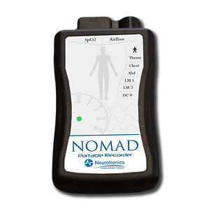 12-channel polysomnograph - Nomad  - Neurotronics - with SpO2 monitoring / ambulatory