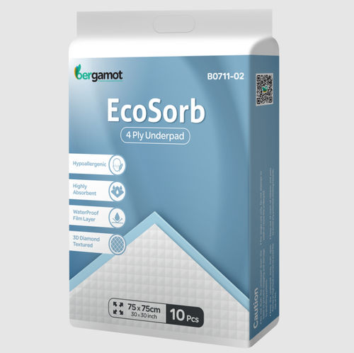 Incontinence underpad - Ecosorb  - Bergamot - moisture absorbing / padded / non-slip