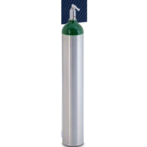 Aluminum medical gas cylinder - M2 - Thunderbird Metals - green / silver-colored