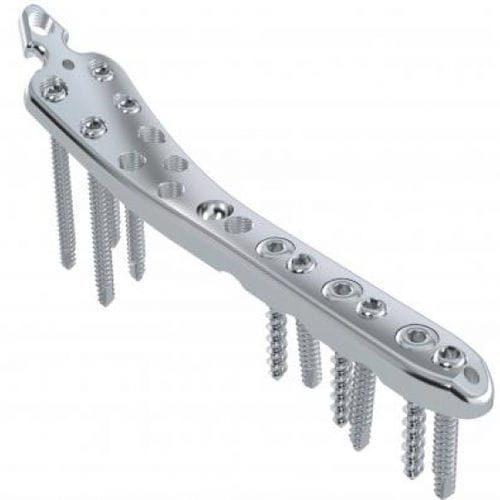 Tibia compression plate - 5712-009 series - Ortobio - distal / locking / stainless steel