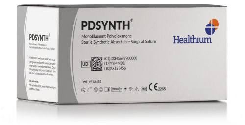 Absorbable suture thread - PDSynth - Healthium Medtech - general surgery / orthopedic surgery / 8-0