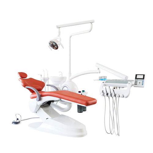 Dental unit with electric chair - M2  - Foshan Safety Medical Equipment Co., Ltd. - with adjustable headrest / with hygiene system / with intraoral camera