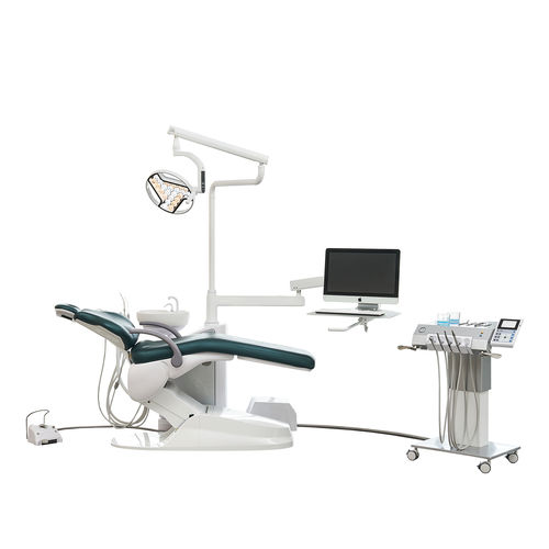 Dental unit with electric chair - M8  - Foshan Safety Medical Equipment Co., Ltd. - with adjustable headrest / with monitor / with hygiene system