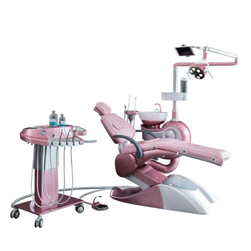 Dental unit with electric chair - M10+ - Foshan Safety Medical Equipment Co., Ltd. - with adjustable headrest / with hygiene system / with delivery system