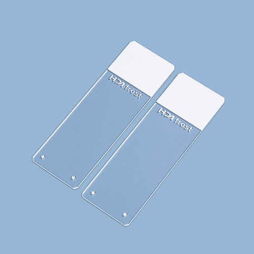 Adhesive microscope slide - HDAS004 series - Jiangsu Huida Medical Instruments - hydrophobic / hydrophilic / with color coat