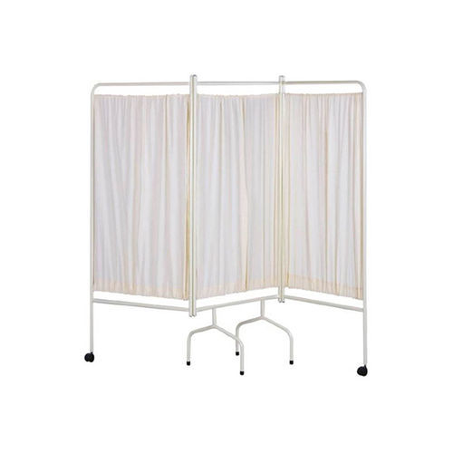 Folding hospital screen - OVVO Medical Solutions - on casters / 3-panel / hospital room