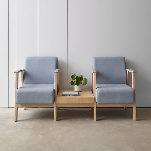 Waiting room bench - UNN4025MB - SENIORCARE - 2-person / wall-mounted