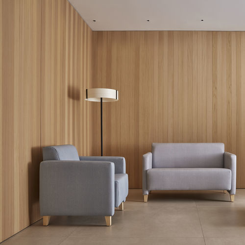 Waiting room sofa - LIP0005TA - SENIORCARE - for doctor's office / 2-person / design