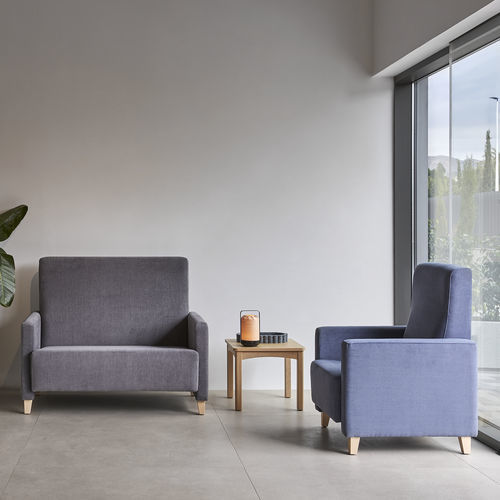 Waiting room sofa - DUN0005TA - SENIORCARE - for patient rooms / for doctor's office / 2-person