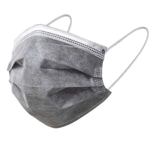 Cotton surgical mask - Xiantao Yuanjie Nonwoven Products - activated carbon filter / adult / box of 50