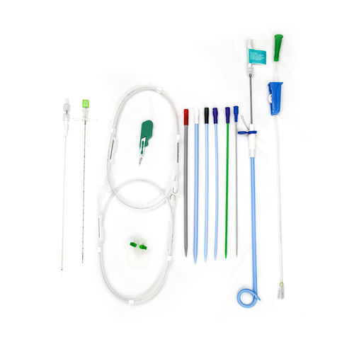 Wound drainage set - 52-11284 8Fr-30cm - DIALL Medical - graduated / with anti-reflux valve / radiopaque