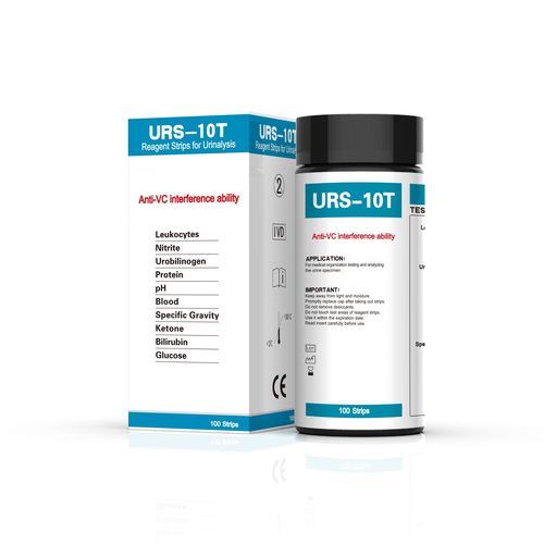 Urinalysis test strip - URS-10T - Changchun Wancheng Bio-Electron Co., Ltd. - pH / glucose / protein