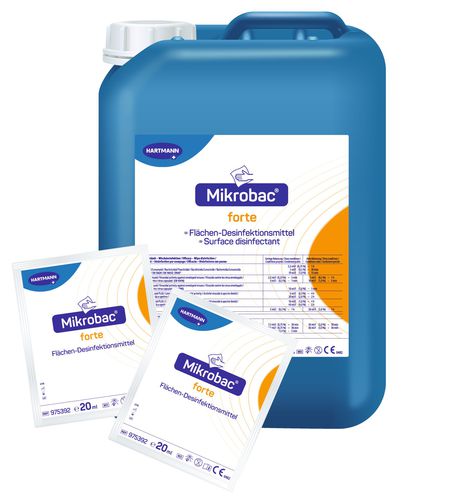 Liquid cleaner - Mikrobac® forte - BODE Chemie - 5000 mL / 20000 mL / 20 ml