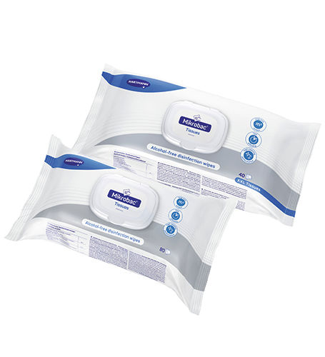 Medical device cleansing wipes - Mikrobac® Tissues - BODE Chemie - pack of 40 / pack of 80