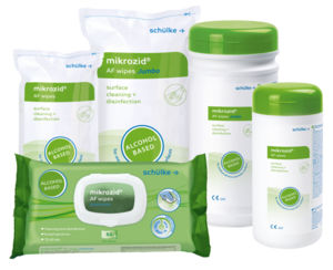 Floors ans surface cleansing wipes - mikrozid® AF - Schülke & Mayr - pack of 50