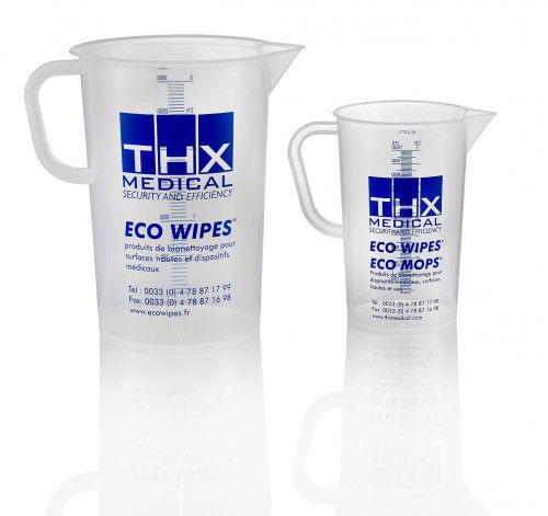 Polypropylene beaker - 00-1159BC3 - THX MEDICAL - graduated