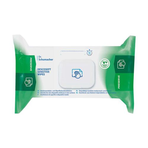 Medical device cleansing wipes - 00-323DS-T060 - THX MEDICAL - pack of 60