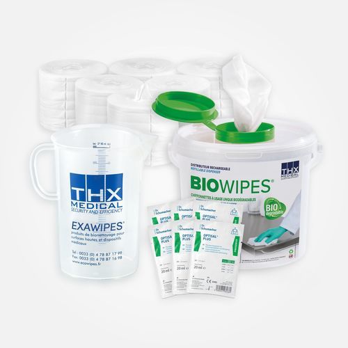 Floors and surface cleansing wipes - BIOWIPES  - THX MEDICAL - pack of 90