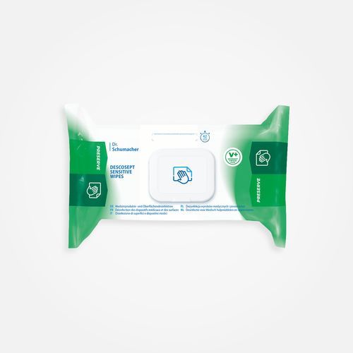 Medical device cleansing wipes - DESCOSEPT SENSITIVE  - THX MEDICAL - pack of 60