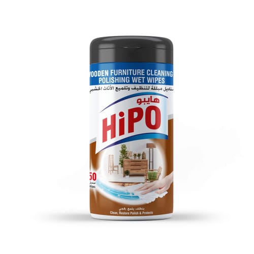 Hospital furniture cleansing wipes - HiPO Wooden - Al-Mueen - pack of 50
