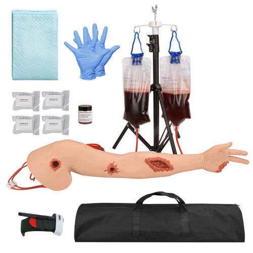 Emergency care patient simulator - MedEduQuest. - trauma / arm / portable