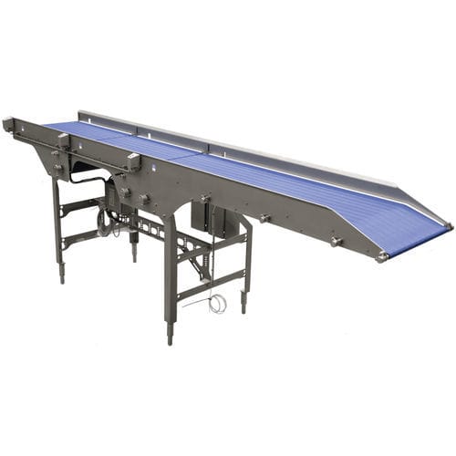 Conveyor for the food industry - Moda Track - Amcor Embalagens Flexíveis - floor-standing / stainless steel / high-speed