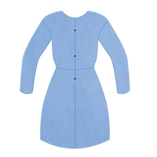 Unisex visitor gown - BV130B series - Hydrex International SARL - blue