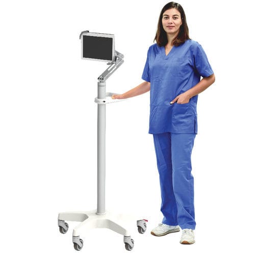 Articulated support arm - Telemedia - Mediroll LTD - for monitors / medical / pole-mounted
