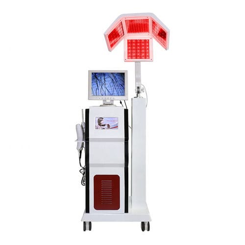 Hair growth phototherapy lamp - LED-V20 - Beijing Sea Heart International Science And Technology - trolley-mounted / red light