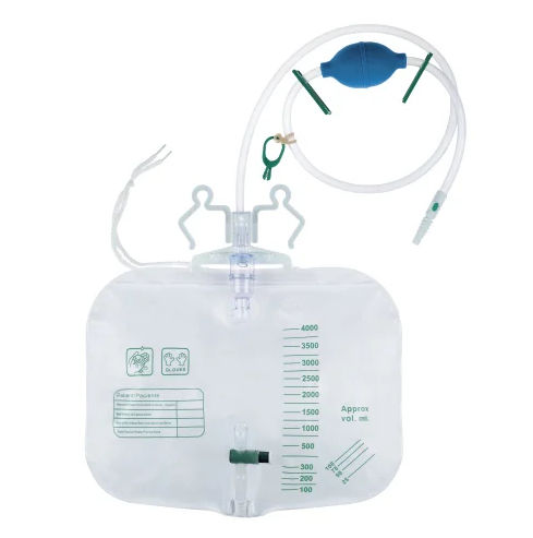 Urinary drainage set - Harir UAE - graduated / with anti-reflux valve