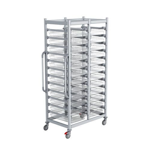 Medical trolley - T4020-2 - Topmodul - hospital / transfer / waste