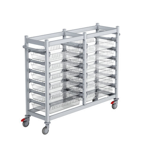 Medical trolley - T6012-2 - Topmodul - for general purposes / transport / multi-function