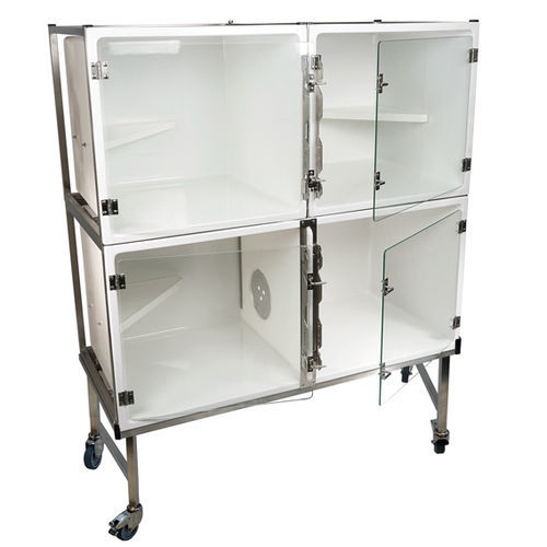 Cat veterinary cage - CP803010 - Vetinox - 4-compartment / on casters / stainless steel