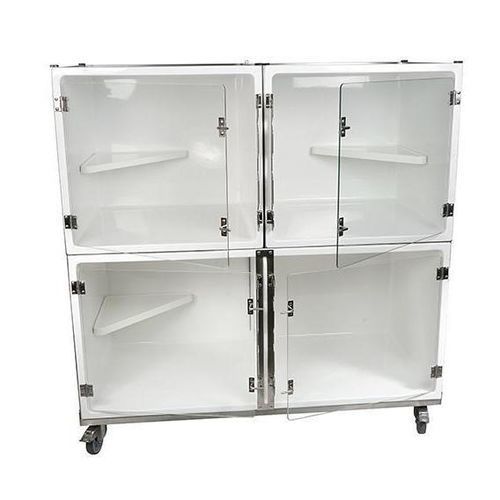 Cat veterinary cage - CP803000 - Vetinox - 4-compartment / on casters / stainless steel