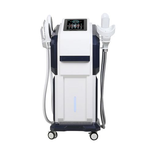 Cryolipolysis unit - 2 handle Emslim & 2 handle Cryo - Miramhoo Aesthetics - magnetic pulse body contouring unit / muscle electrical stimulation body contouring unit / trolley-mounted
